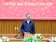 Party chief advises Cao Bang to turn distinctive advantages into practical development momentum
